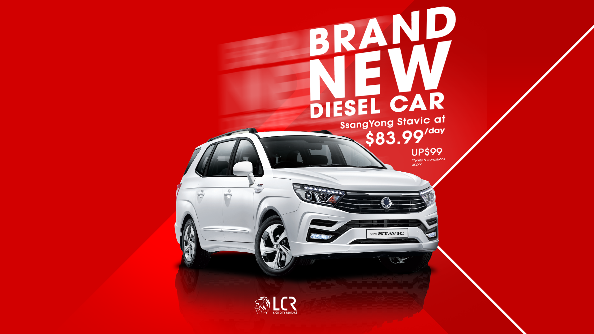 Brand New Ssangyong Diesel Car Lion City Rentals
